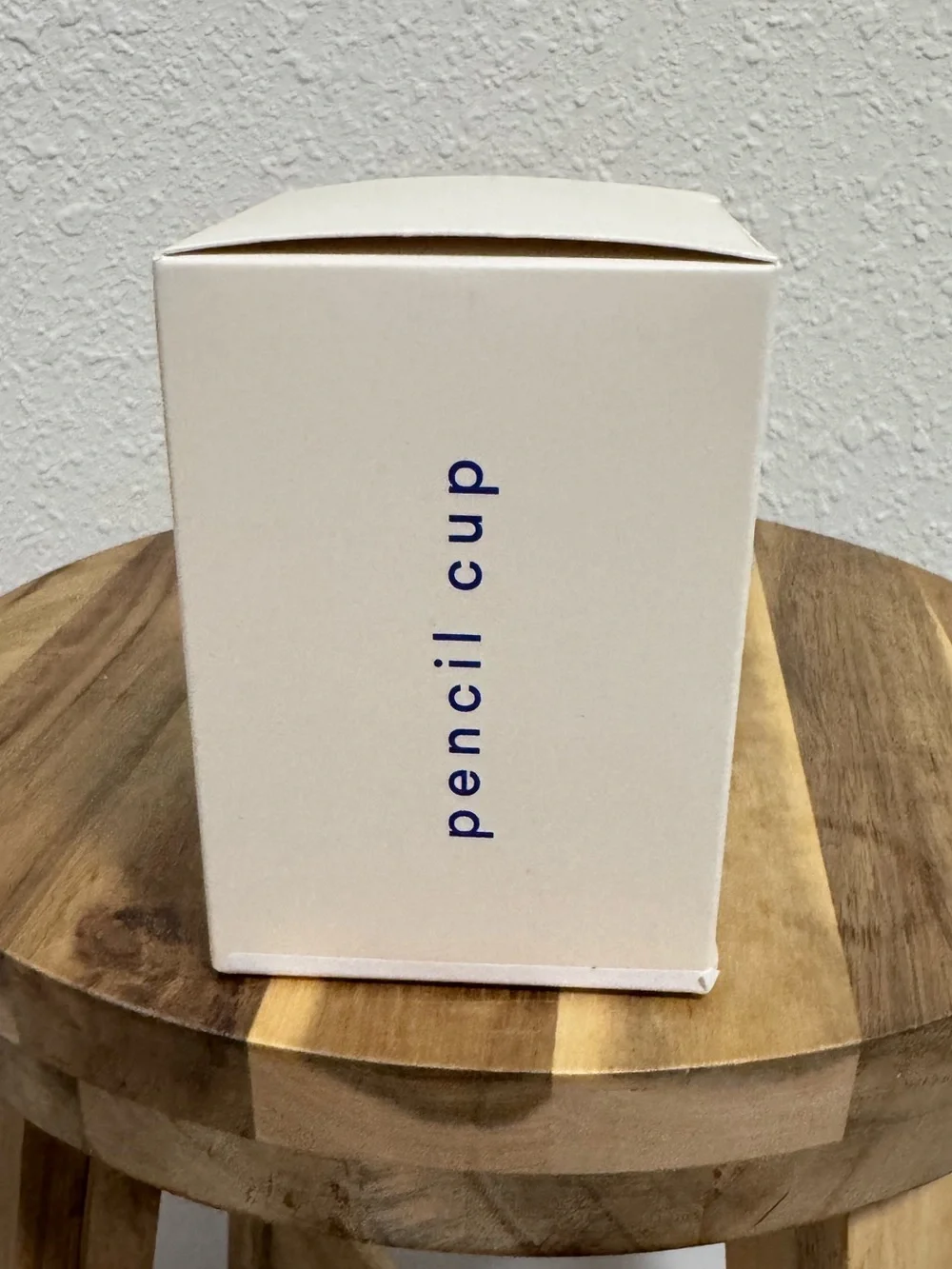 NWT NOTEM Studio Lola Blue Steel Pencil Cup Desk Organizer Anthropologie